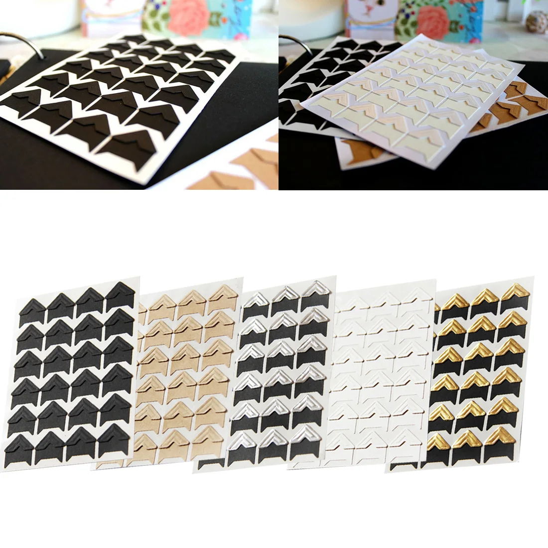 Уголок уголок альбома ретро крафт бумага фото 24/Чжан сделай сам Ретро стикер