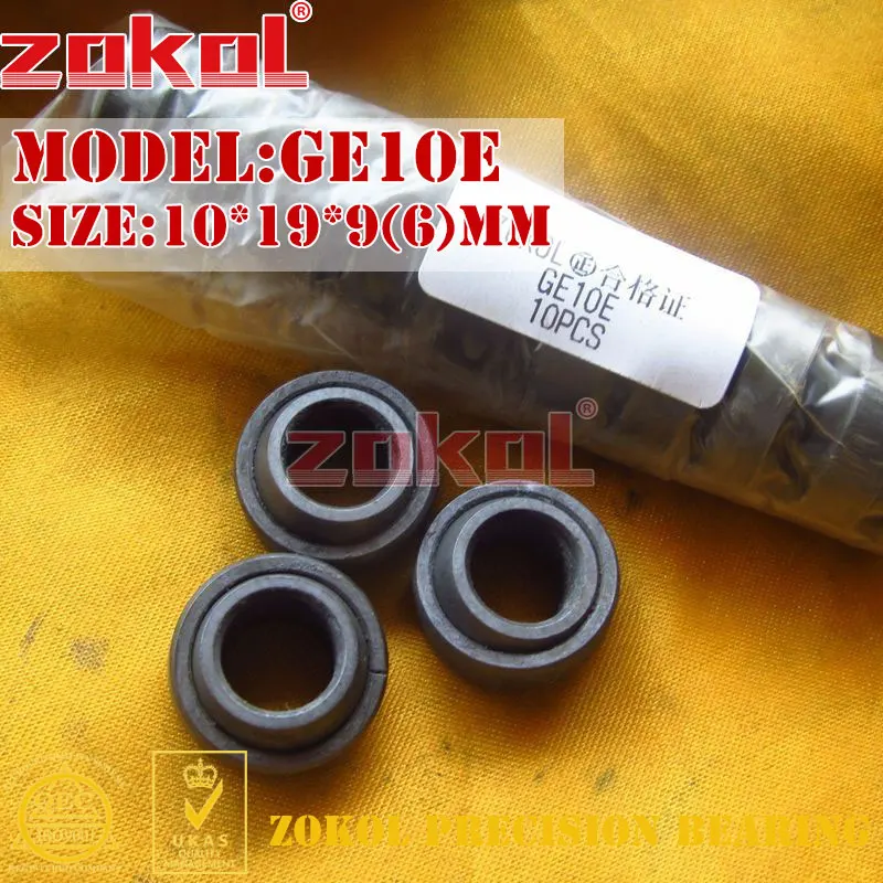 Подшипник ZOKOL GE10E радиальный сферический подшипник скольжения 10*19*9(6) мм |