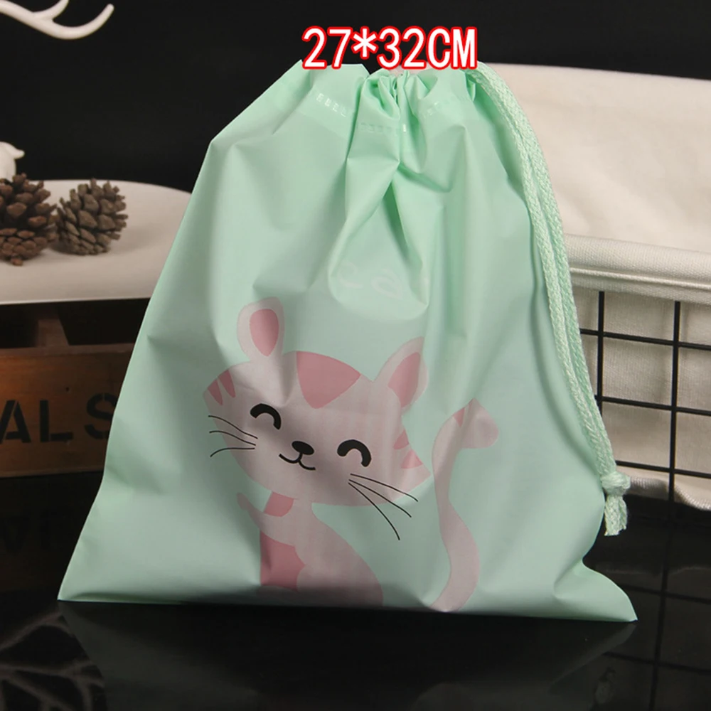 Cat 27x32cm 3 шт./компл. дорожная сумка для хранения Peva мультфильм Луч рот печать Водонепроницаемый Костюмы сортировки мешок три размера на выбор - Цвет: Cat 27x32cm