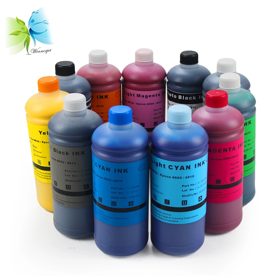 WINNERJET на водной основе оптом пигментные чернила для принтера Epson 4900 4910|bulk pigment
