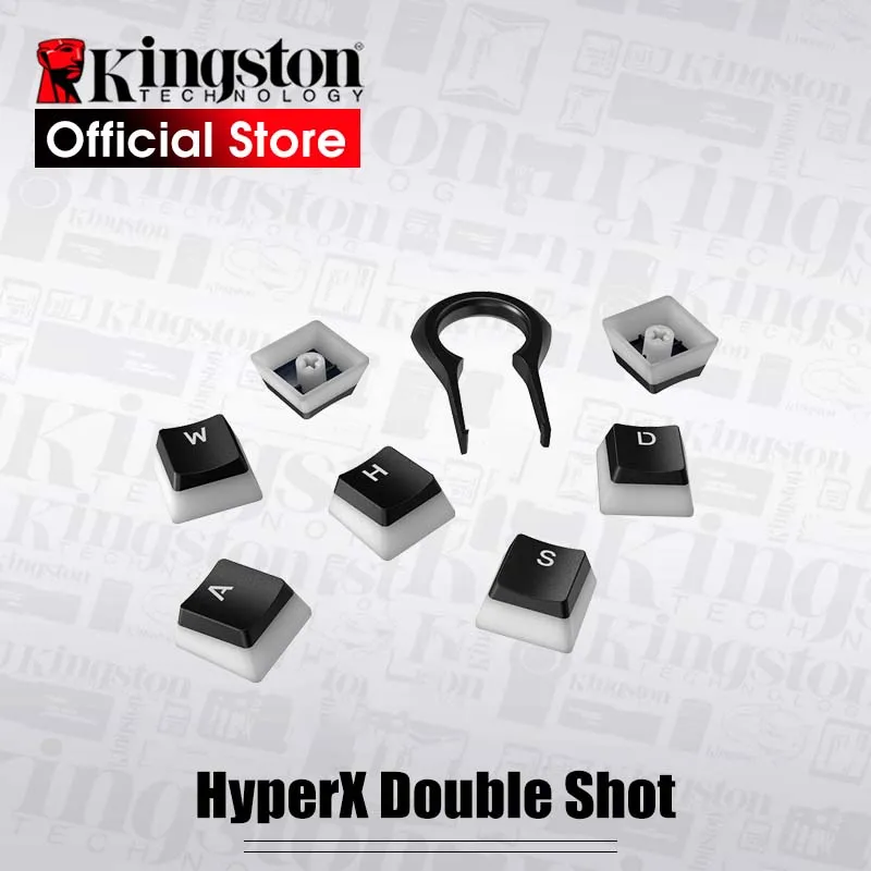 Keycaps Kingston HyperX полупрозрачный keycap PBT с двойным выстрелом полностью 104 совместимый