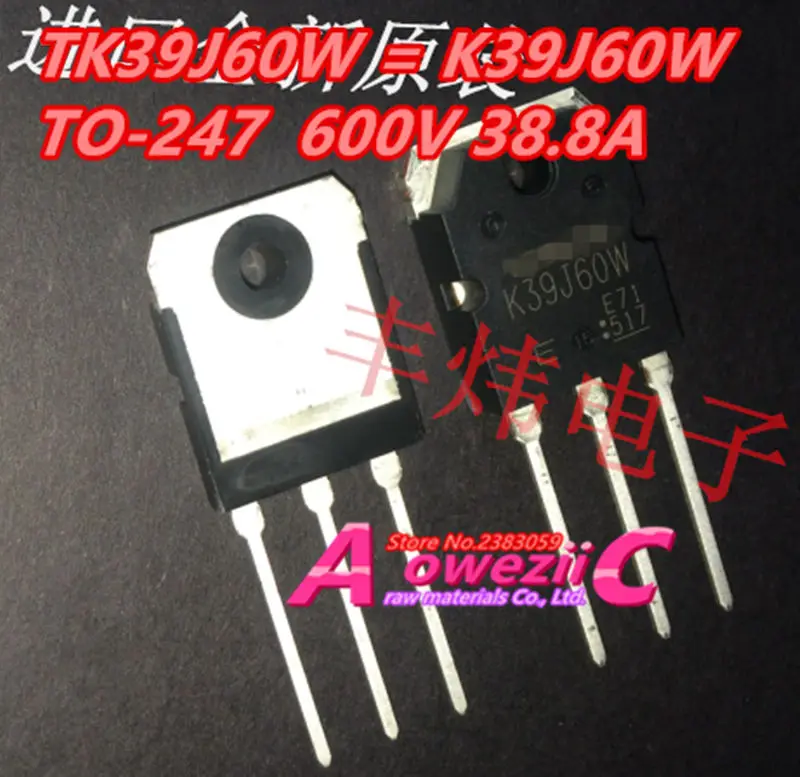 100% новый импортный оригинальный TK39N60W K39N60W TK39N60X K39N60X TK39N60W5 K39N60W5 TK39J60W K39J60W TK39J60W5 TO-247 |