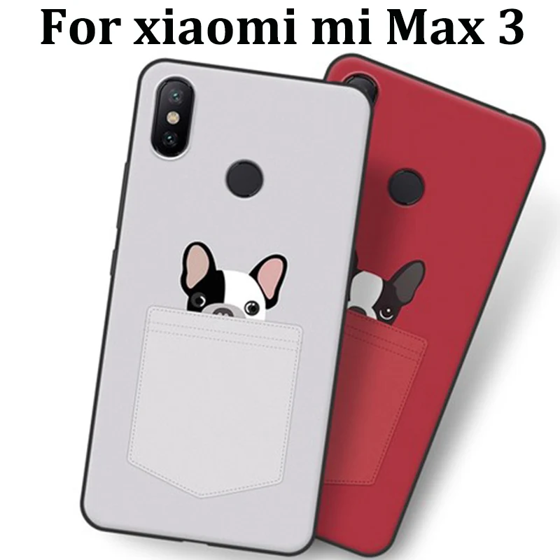 2 шт. чехол для xiaomi mi Max 3 задняя крышка miMax защитный из ТПУ телефона мягкие чехлы Max3