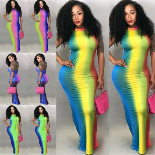 Платье Бохо С Длинным Рукавом и цветочным принтом женское вечернее платье