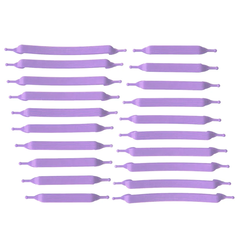 07 Purple Mr. Niscar 1 Набор/20 шт черные шнурки эластичные силиконовые шнурки для обуви все кроссовки унисекс спортивные беговые без галстука ленивые шнурки - Цвет: 07 Purple
