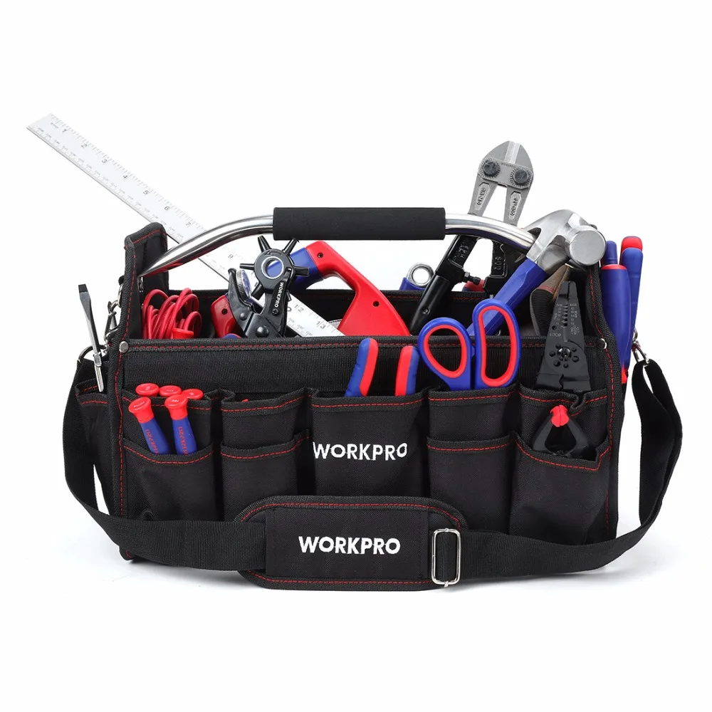 WORKPRO 16 &quot600D складная сумка для инструмента сумочка Инструмент Организатор