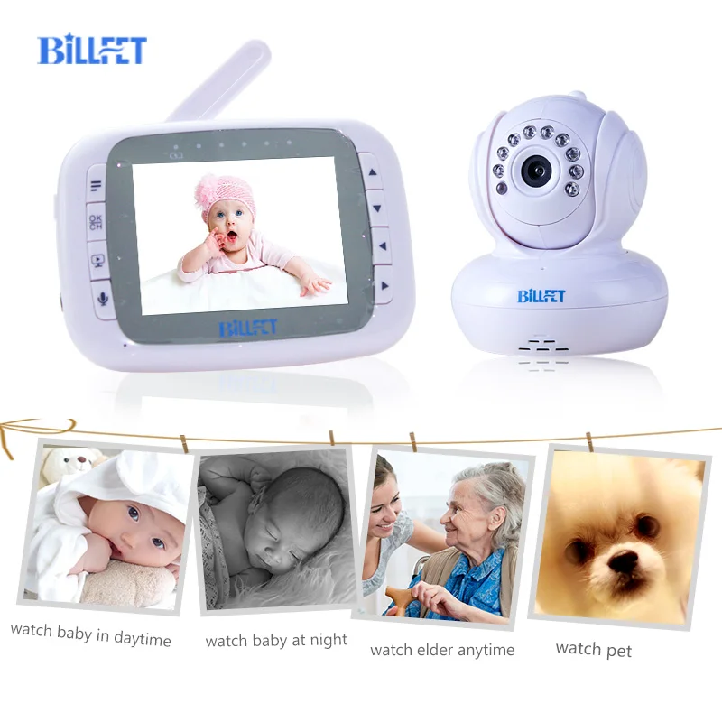 BILLFET JLT 8035 Беспроводной Монитор Младенца с Камерой 3.5 дюймов Видео Bebe Камера