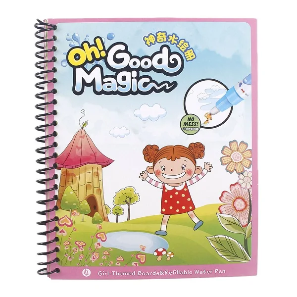 12 Магия воды Рисунок раскраска Doodle Magic Pen Картина доска для рисования книжка-раскраска для малышей развивающие игрушки подарок - Цвет: 12