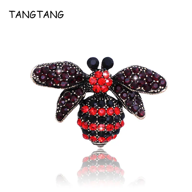 Женская Брошь в виде пчелы с кристаллами|Броши| |