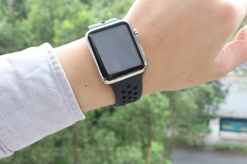 URVOI 2019 Новый ремешок для apple watch series 5 4 3 2 1 лёгкие дышащие силиконовые iwatch sport band 38/40