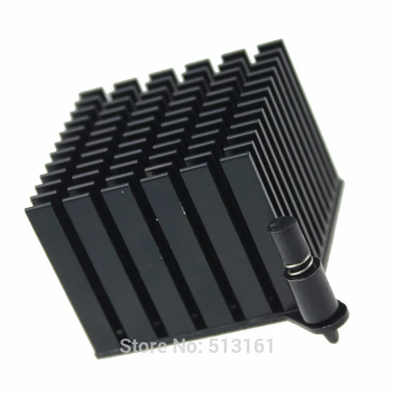 38x38x30 мм черный анодированный мини-охлаждающий алюминиевый радиатор