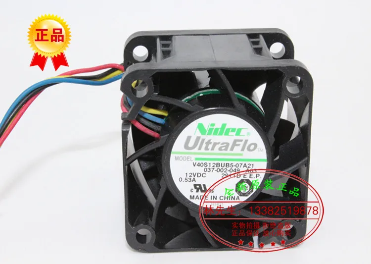 Новый вентилятор охлаждения сервера NIDEC V40S12BUB5 402812V 0.55A 4 см| |