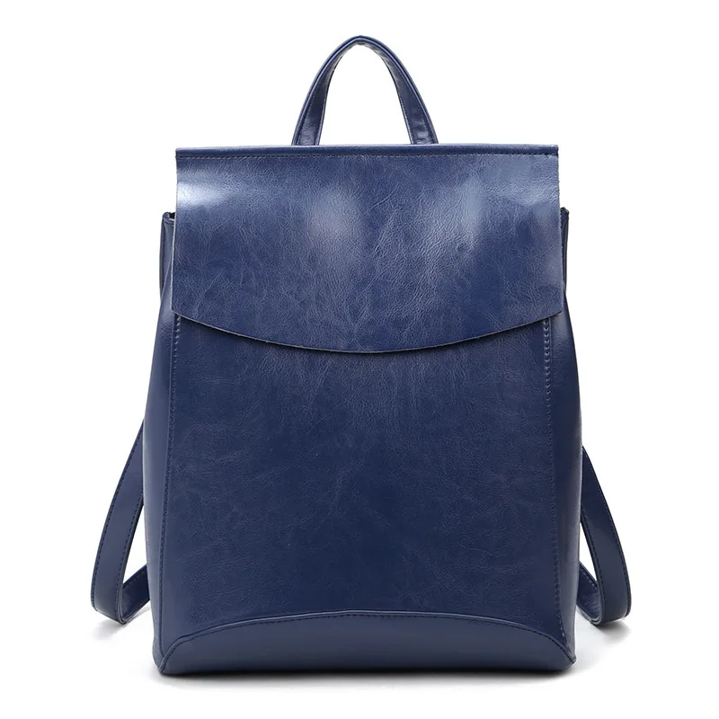 

2017 New Preppy Style women backpack vintage leather school bags for Girls motorcycle backpack travel bag mochilas mujer