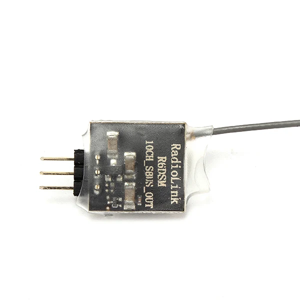 RaRdiolink R6DSM 2.4GHz 10CH DSSS FHSS Receiver for AT9 AT9S AT10 AT10II PPM SBUS Output | Игрушки и хобби