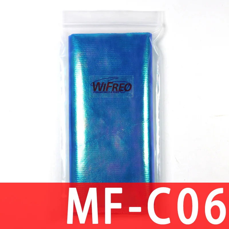 Wifreo 15 см X 110 СМ Металлическая голографическая вспышка пленка Сетка Задняя прочная Сабики рыбья кожа Assit крюк крыло материал креветка летит назад