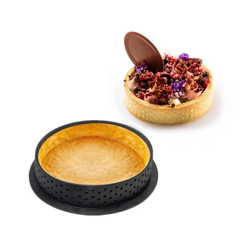 Оптовая продажа 10 шт./лот 8*2 см круглая форма для Мусса торта Tart Круглая Форма