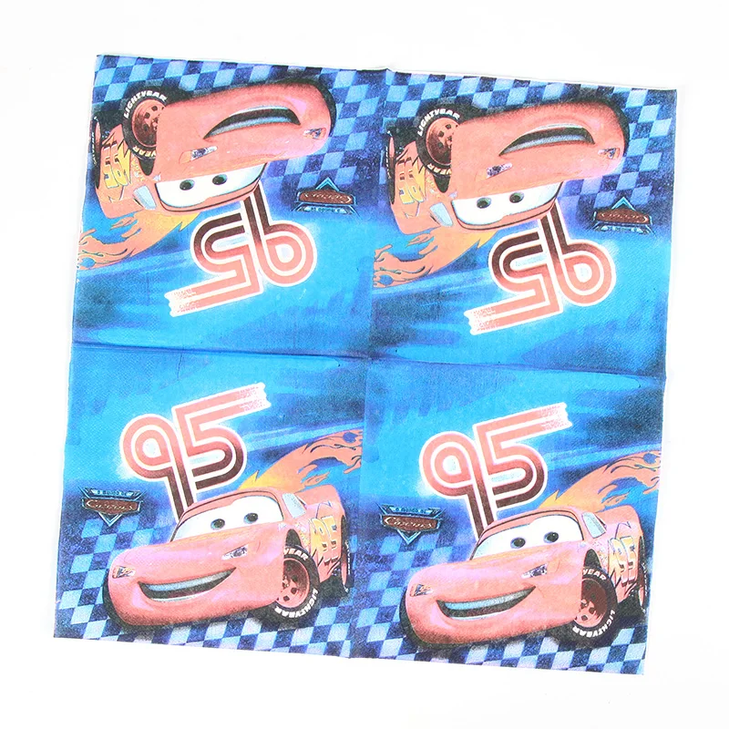 90pcs/lot Suitable for 20 people cars Theme Paper disposable Tableware Sets Child's son's Birthday Party Supplies Decorations