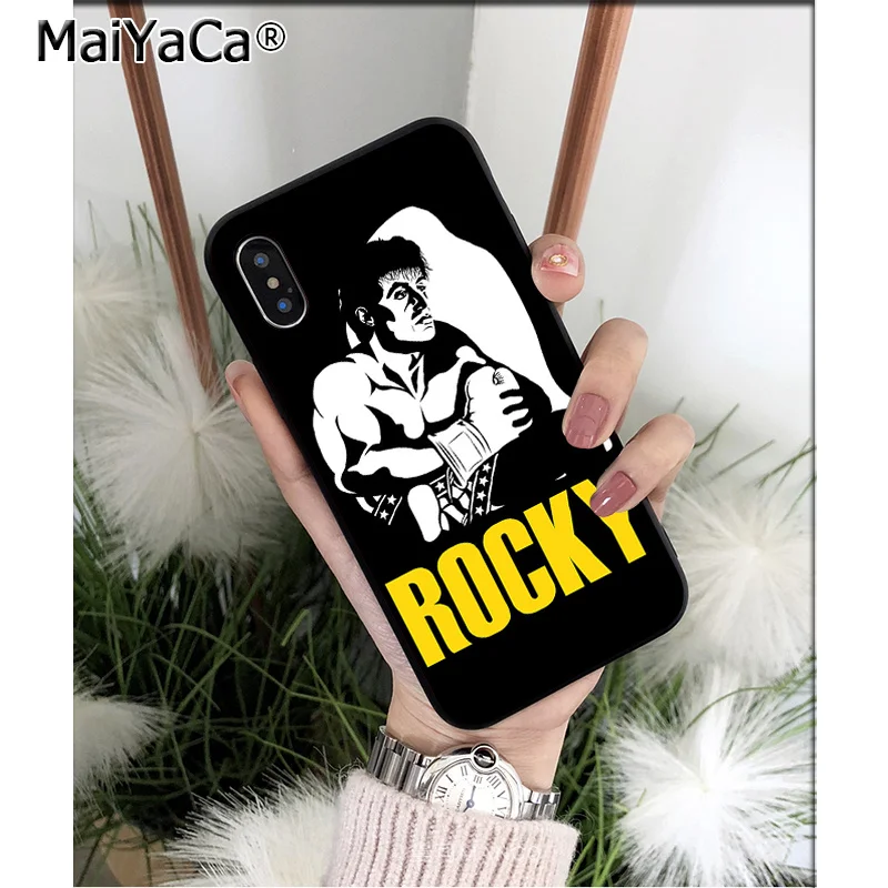 MaiYaCa Rocky Balboa лучший из высококачественный чехол для телефона Apple iPhone 8 7 6 6S Plus X XS MAX 5