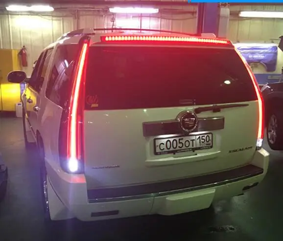 Красный поворота 2 шт. бампер автомобиля задний фонарь для 2007 ~ 2014 Cadillac Escalade ESV
