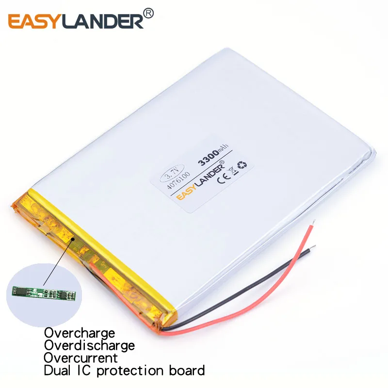 3 7 V 3300 mah планшет батарея бренд gm литий-полимерный аккумулятор 4076100 для DIY Power mobile