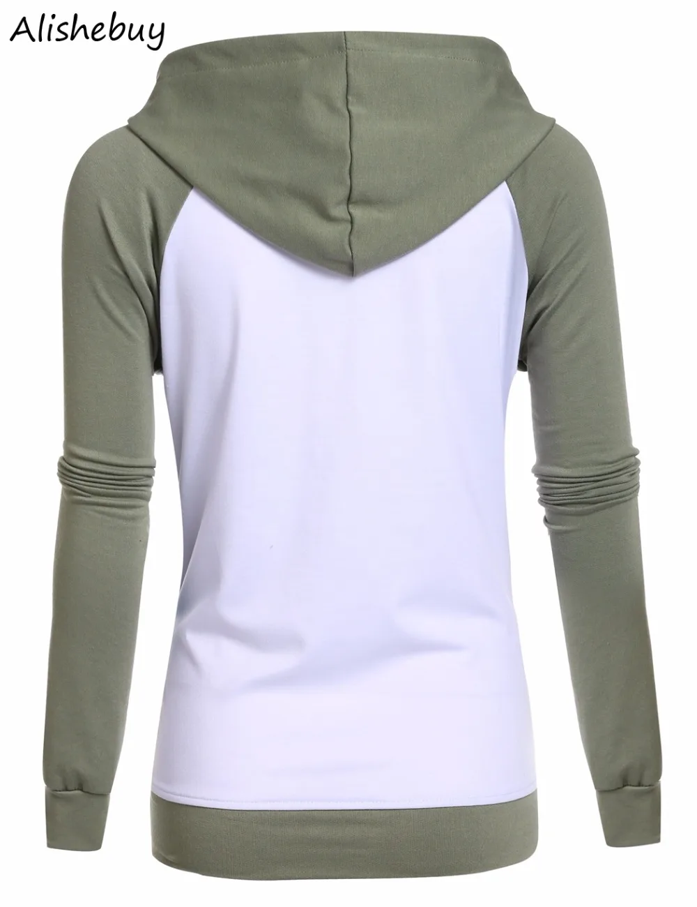 Лидер продаж Модный женский пуловер Лоскутная Толстовка с капюшоном женская