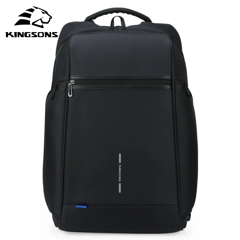 Kingsons 2019 новый мужской рюкзак подходит для 15 17 дюймов ноутбука USB подзарядка