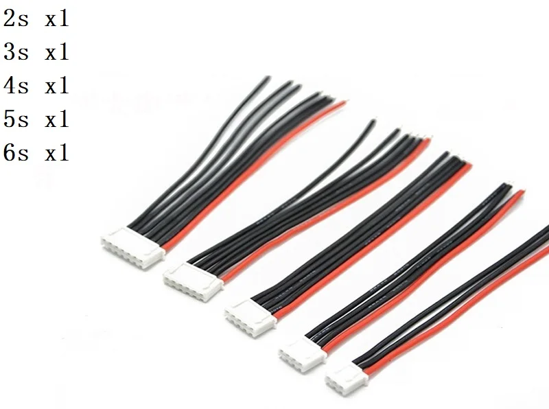 1s 2s 3s 4S 5S 6s 22AWG кабель 10 см(100 мм) RC Lipo зарядное устройство проводка 7,4 В 11,1 В 14,8 в 22,2 в для IMAX B3 B6 зарядное устройство - Цвет: Белый