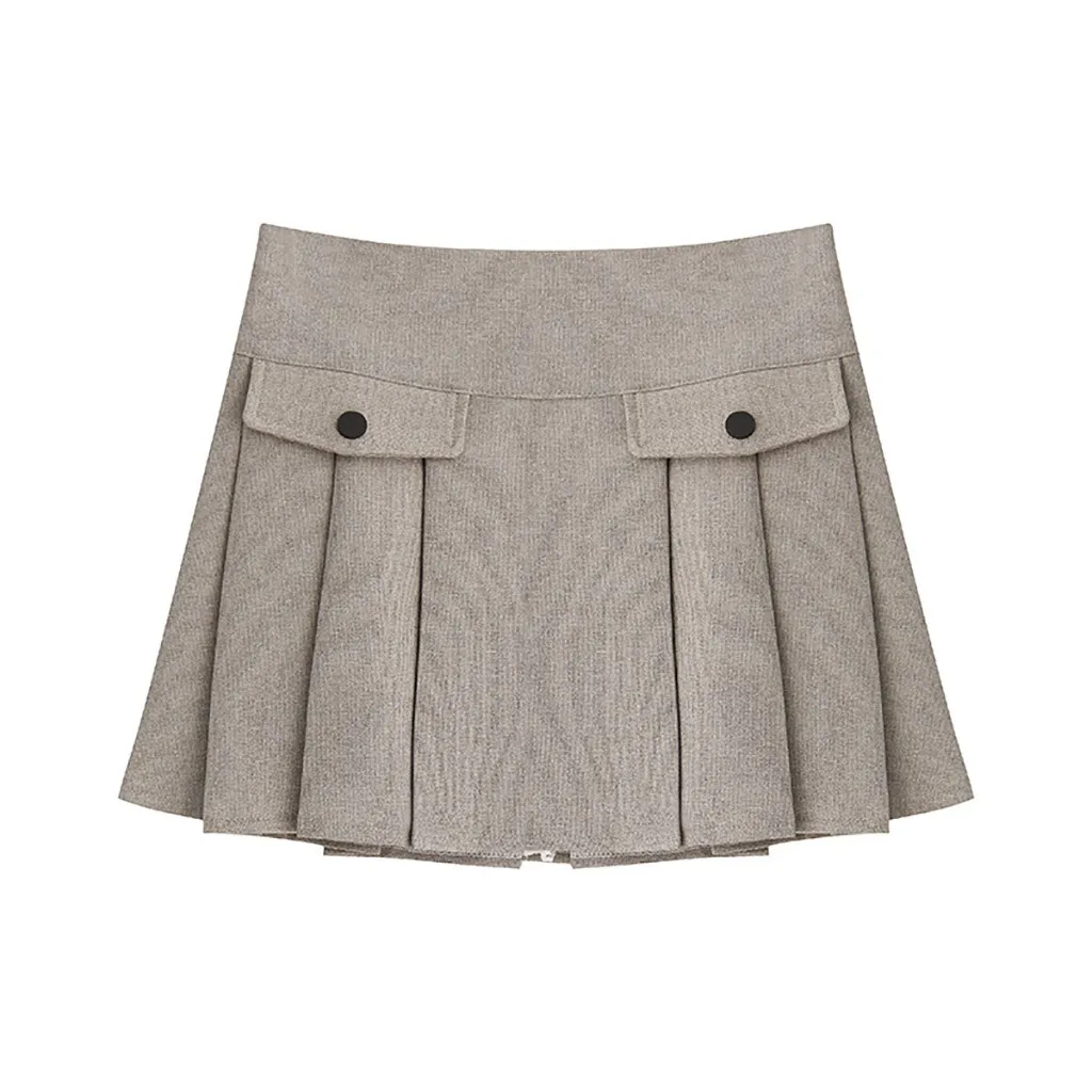 

WOMAIL Fashion Polyester Material Summer 2019 Sexy Solid Color Jupe Femme Female Casual Button Design Women Skirt 19MAY07