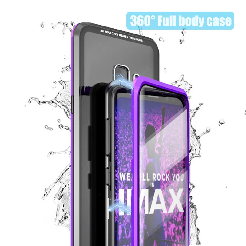 BFOLLOW передний и задний 5D изогнутый стеклянный чехол для Samsung Galaxy S9 Plus/S9 Note 9