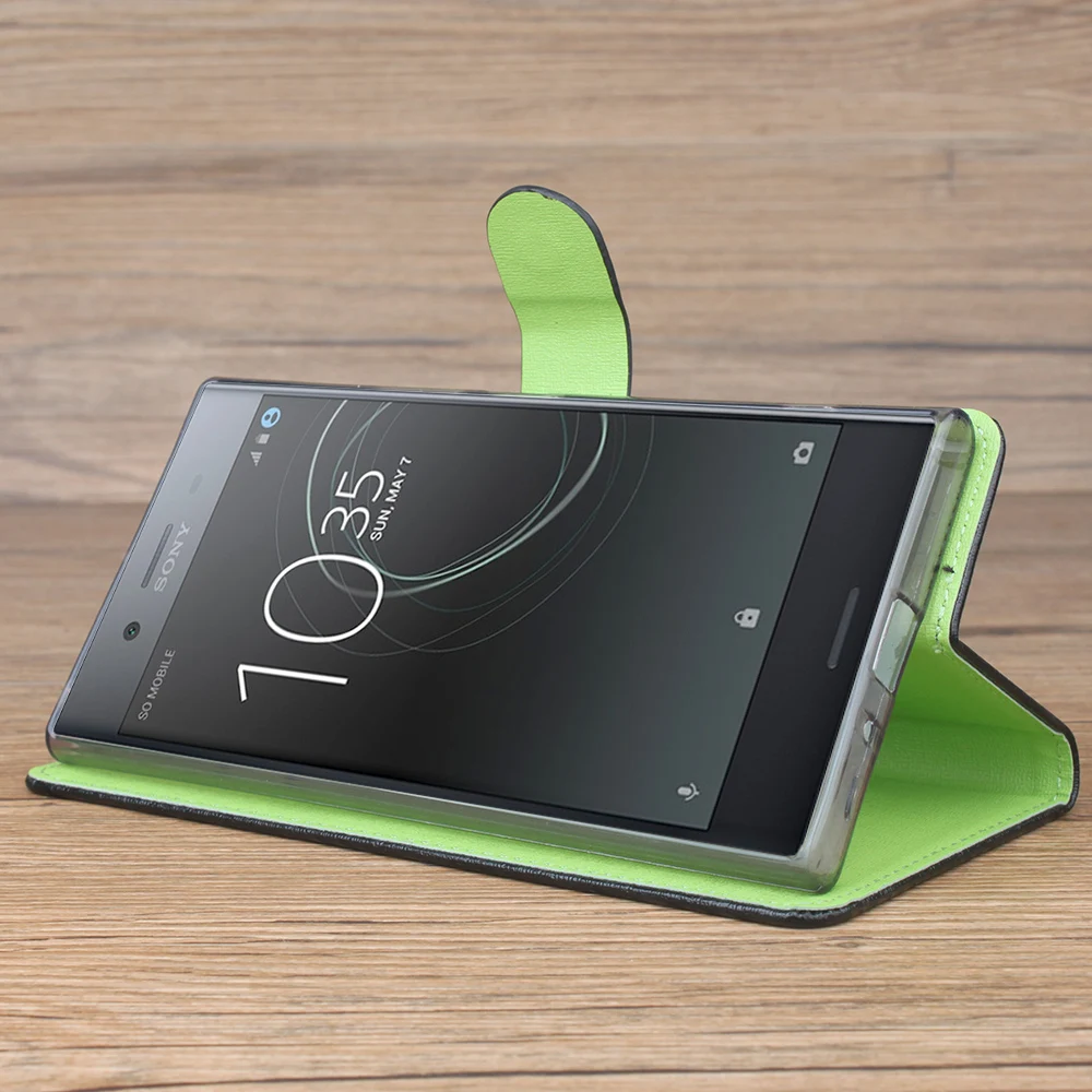 Флипы для телефонов футляры Чехлы sony Xperia XZ Премиум Бумажник кожаный чехол M5 XA Z5