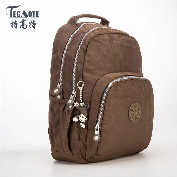 1 TEGAOTE маленький рюкзак для девочек-подростков Mochila женский рюкзак женский однотонный нейлоновый Повседневный Женский Рюкзак Студенческая сумка Sac A Dos - Цвет: 1