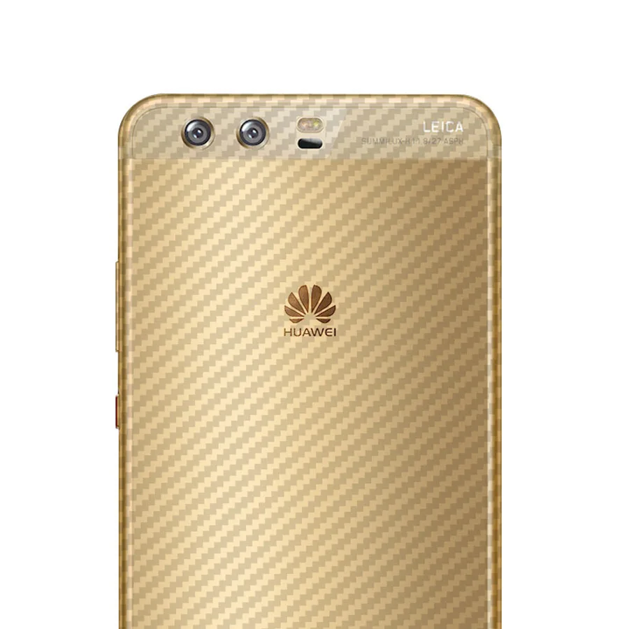 5 шт./лот 3D защита для задней панели из углеродного волокна HuaWei P10 Lite Plus задняя