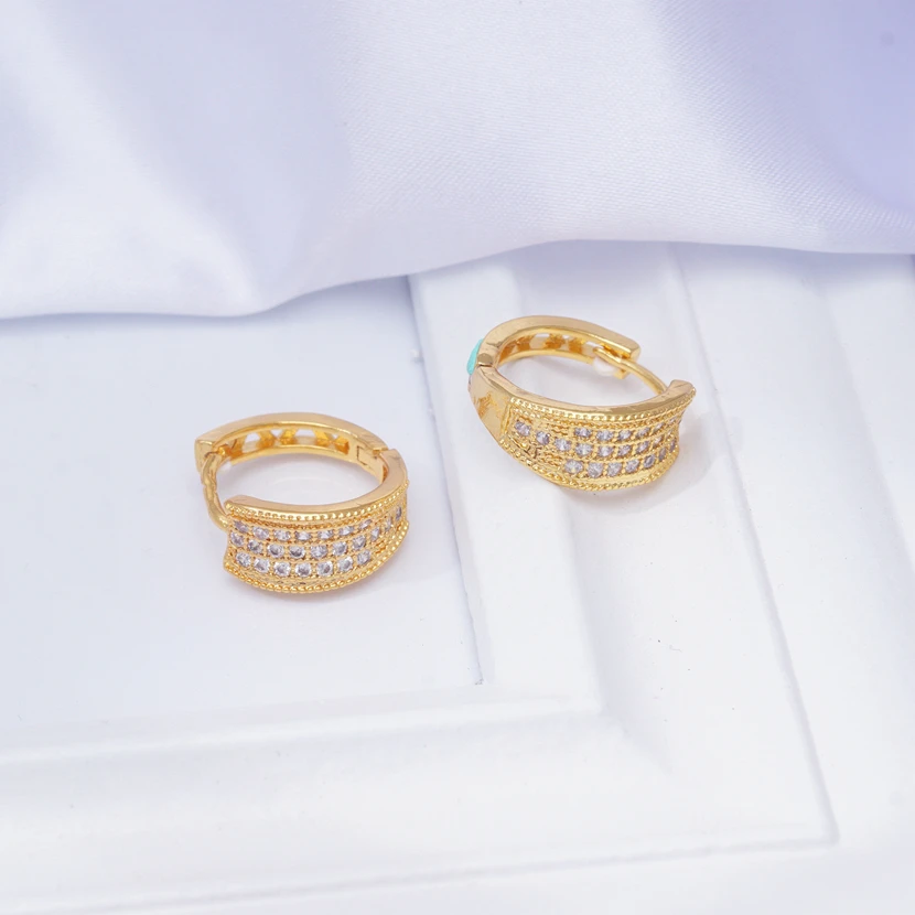 Женские круглые серьги-кольца в стиле хип-хоп с медным золотым покрытием модные