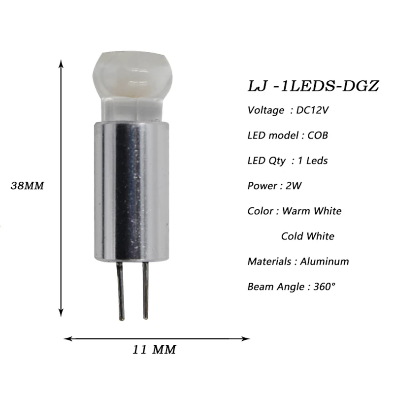 Litwod 2 шт. Автомобильный Алюминиевый НЛО тип бар светодиодный G4 DC12V 3 Вт Холодный