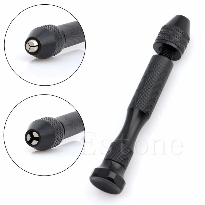 

0.3-3.2mm Mini Manual Aluminum Hand Drill Chuck Twsit Micro Drill Bit Tool