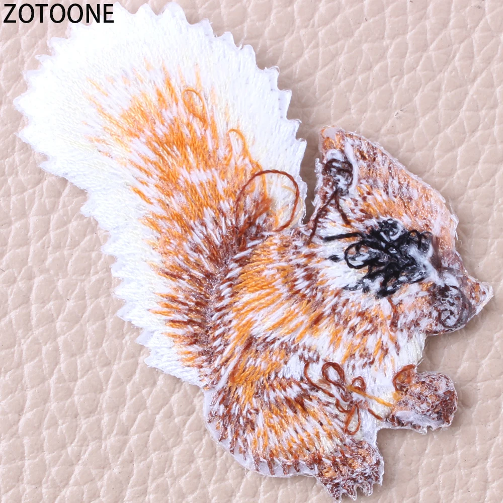 Милые нашивки для девочек ZOTOONE аппликации с животными сделай сам вышитые