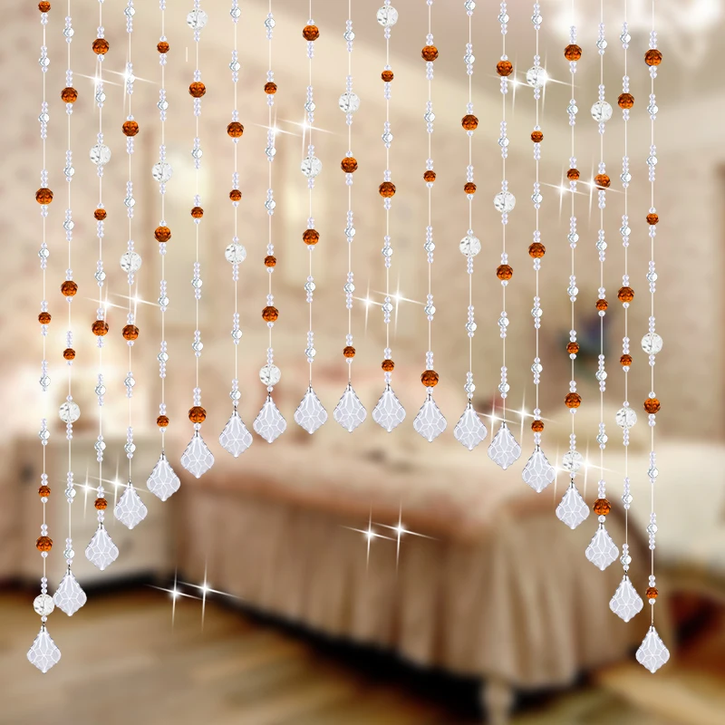 Модные вечерние украшения для дома гостиной окна двери спальни 100% Хрустальные