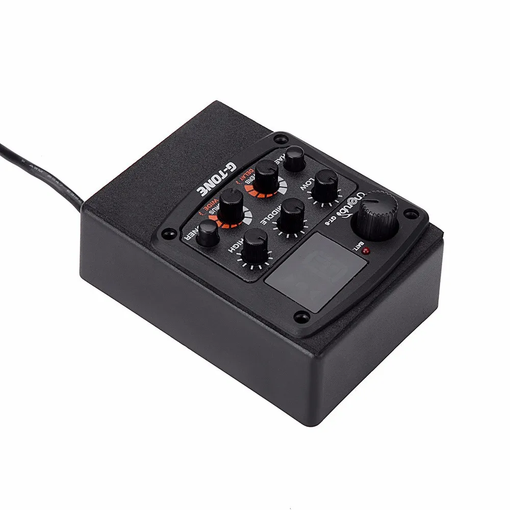 Акустическая гитара Cherub GT 6 G Tone Preamp Piezo Pickup LCD тюнер с обратной