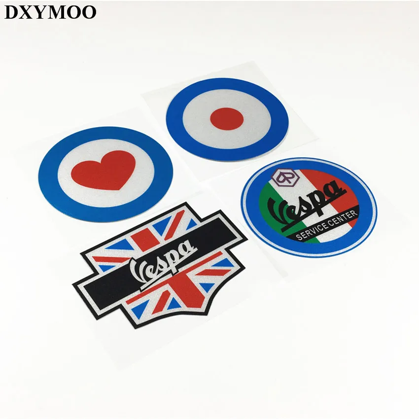 4 шт. светоотражающие наклейки на автомобиль PIAGGIO Vespa Club UK Flag|car stickers decals|styling carcar