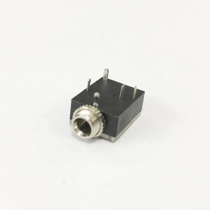 10pcs 3.5 Headphone Jack Two-channel Stereo Rib Earphone Socket 6mm