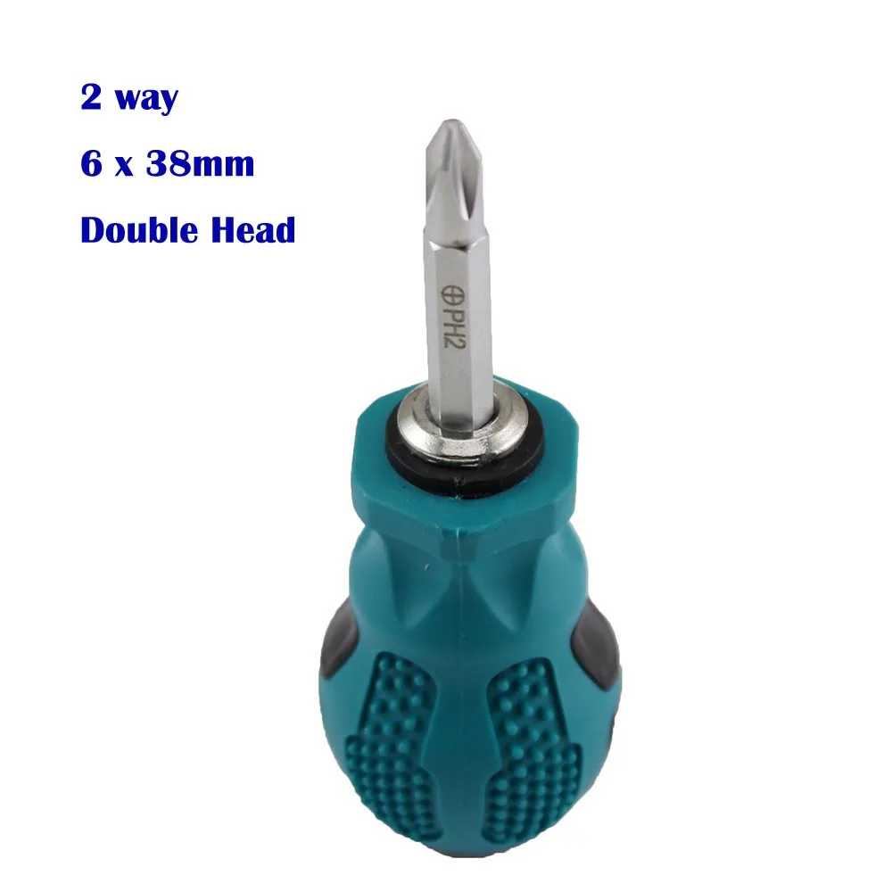 Отвертка с двумя головками 6x38 мм шлицевая отвертка короткими ручками Ремонтный