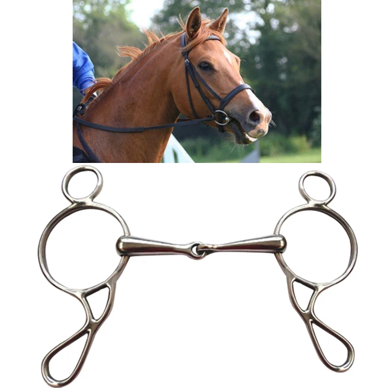 Нержавеющая сталь бит лошадь 125/135 мм Cavalo уход протектор Paarden мундштук Конный Трензель удила Верховая езда оборудование