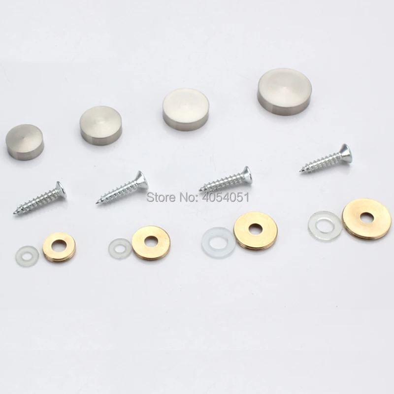 

20 pics bright style brass advertising nail acrylic mirror nail fixed screw household glass decorative nail hardware fastener