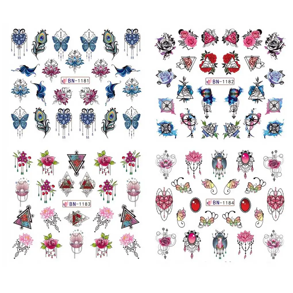 Женские Полное покрытие для ногтей наклейки с рисунком героев из мультфильма