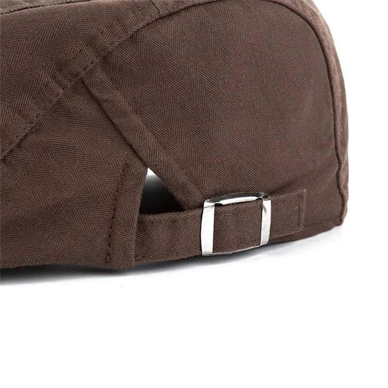 Мужской повседневный берет Minhui кепка с плоским козырьком регулируемый |