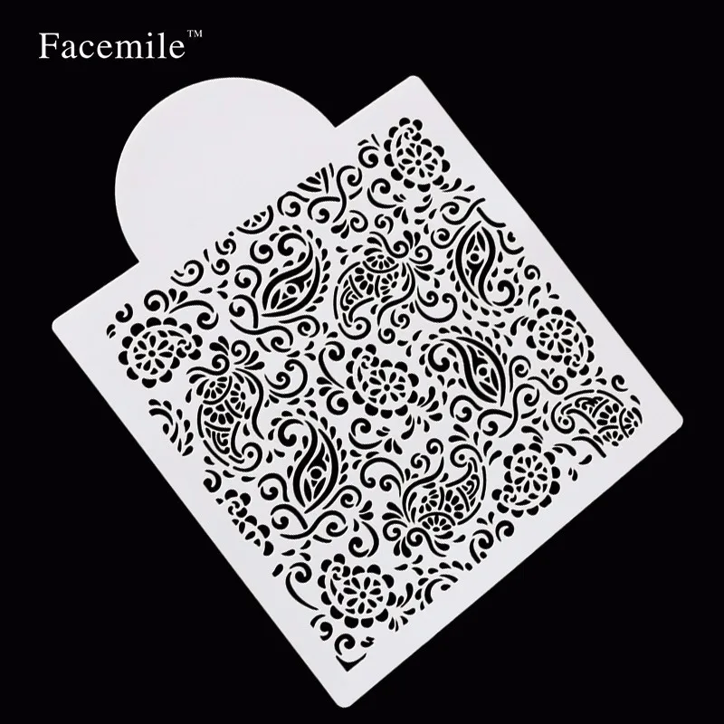 15x19 см facemile бренд Пейсли Торт Помадка кекс украшения выпечки кекс Шаблоны трафарет 53057