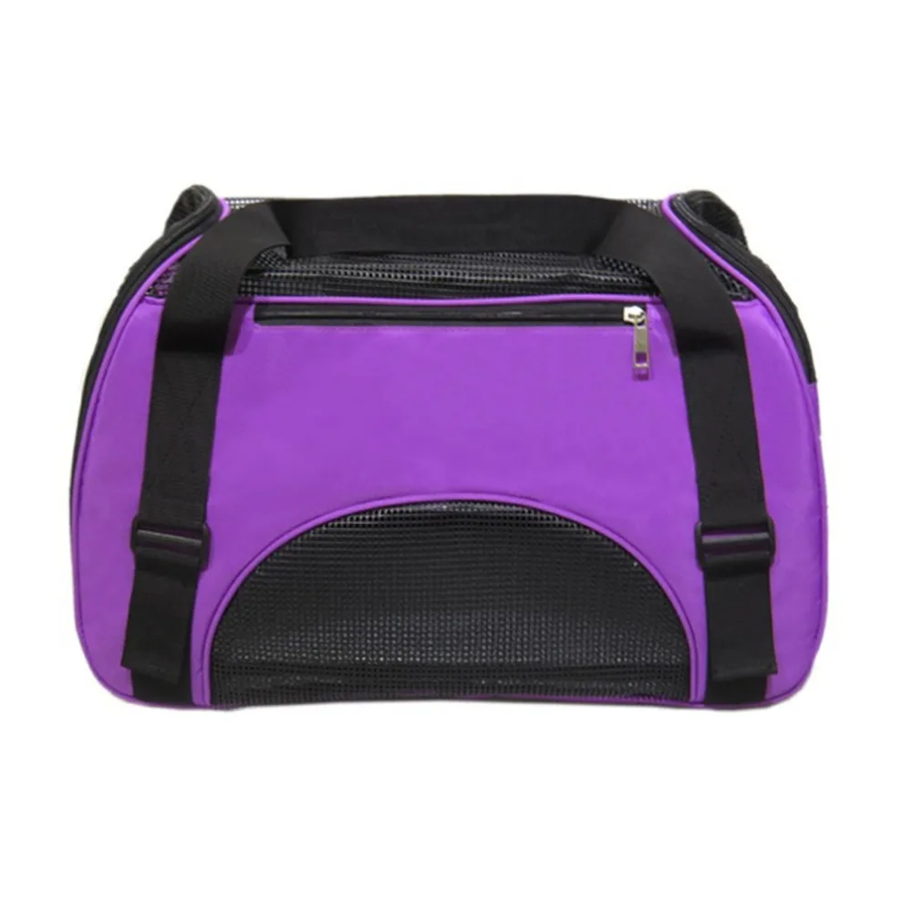 Purple Сумка для домашних животных, переносная ручная сумка на одно плечо, сумка для собак, дышащая водонепроницаемая сумка для собак и кошек - Цвет: Purple