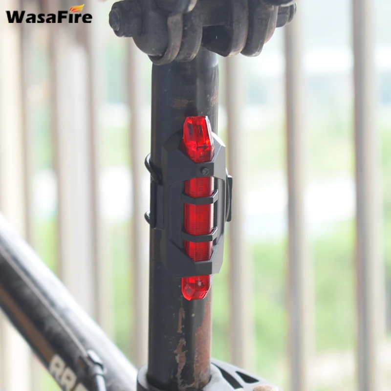 WasaFire Портативный USB Перезаряжаемые велосипед задний Безопасность