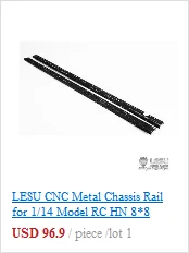 LESU CNC шасси рельс 1/14 RC MAN TGX 26 540 R470 4*2 трактор Sca грузовик модель TH02381