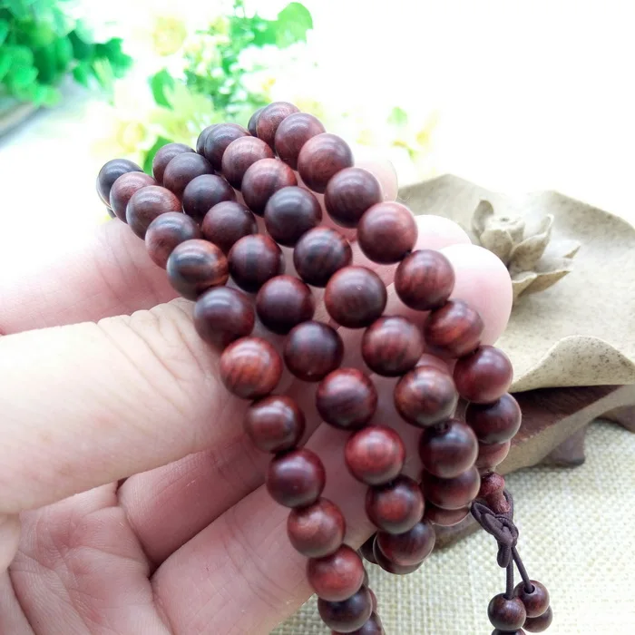 Прямая доставка 108*0 8 см красный плетеный браслет буддийские сандаловые четки